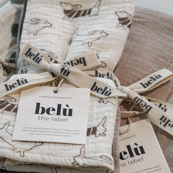 5-Pack Muslin Washcloths Sausage Dog