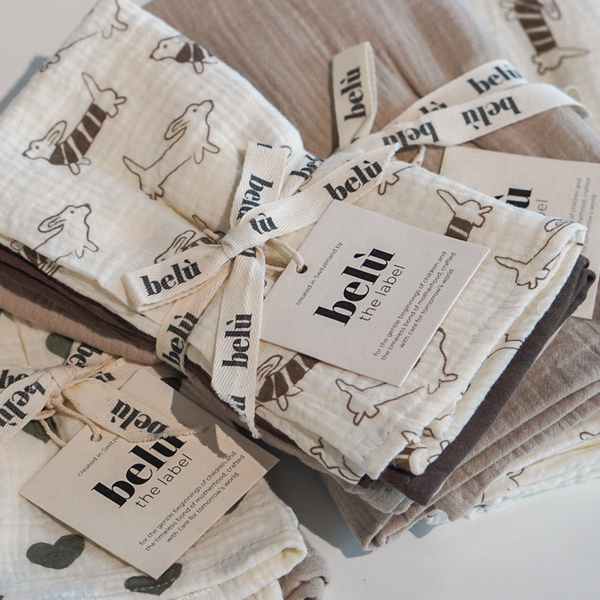 Muslin Swaddle Sausage Dog