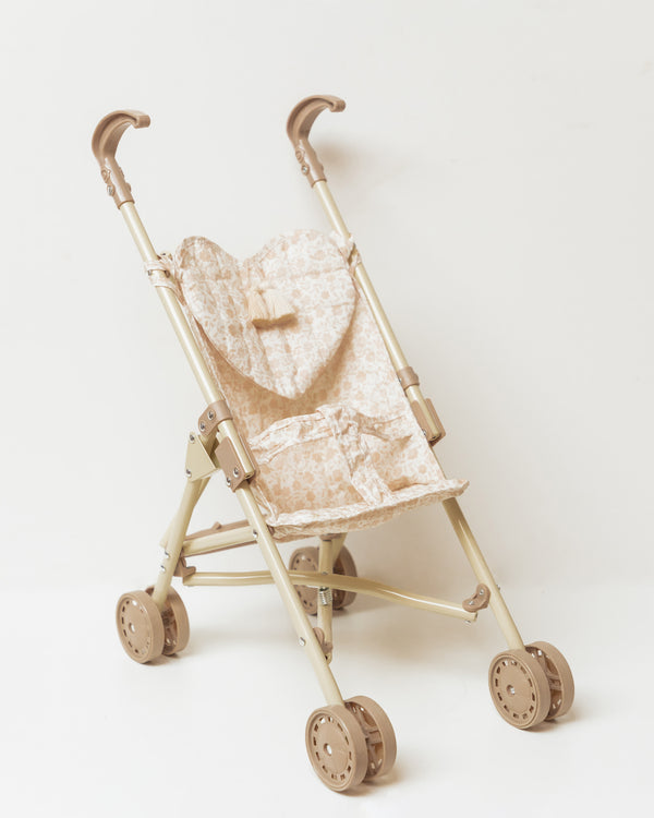 Doll stroller bouquet silhouette