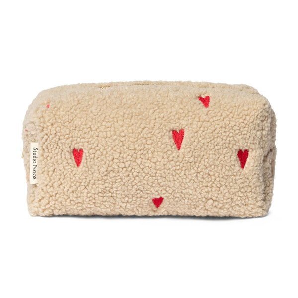 Ecru Teddy Hearts Etui