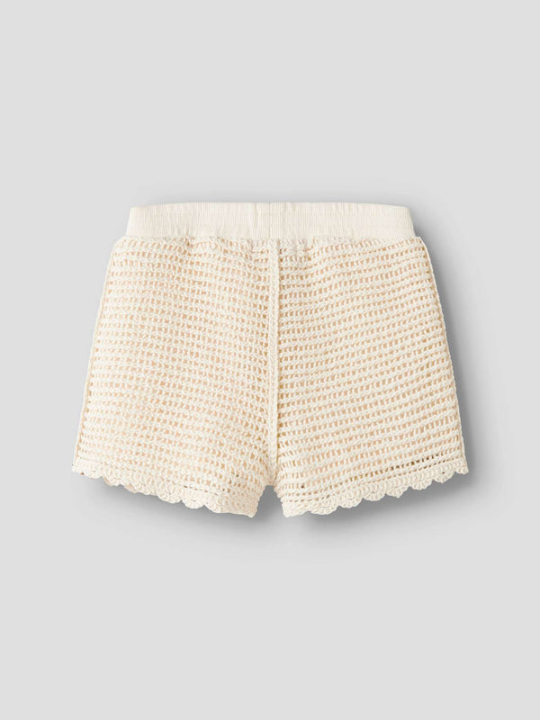 Knitted Shorts Coconut Milk