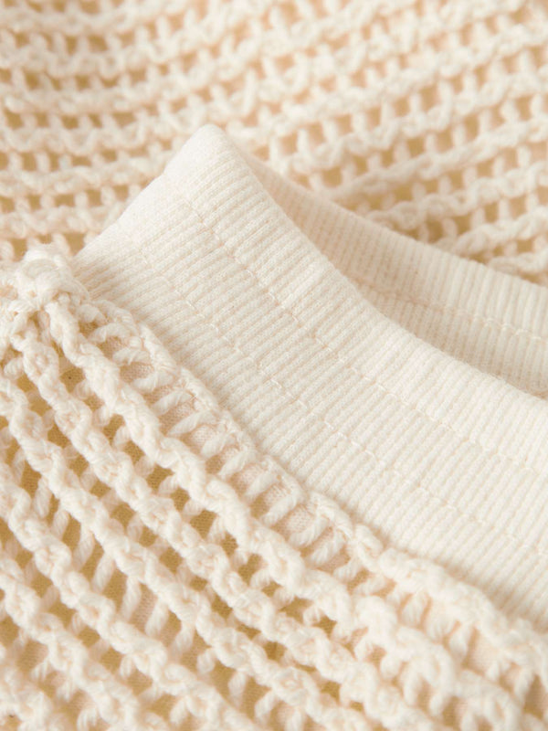 Knitted Shorts Coconut Milk