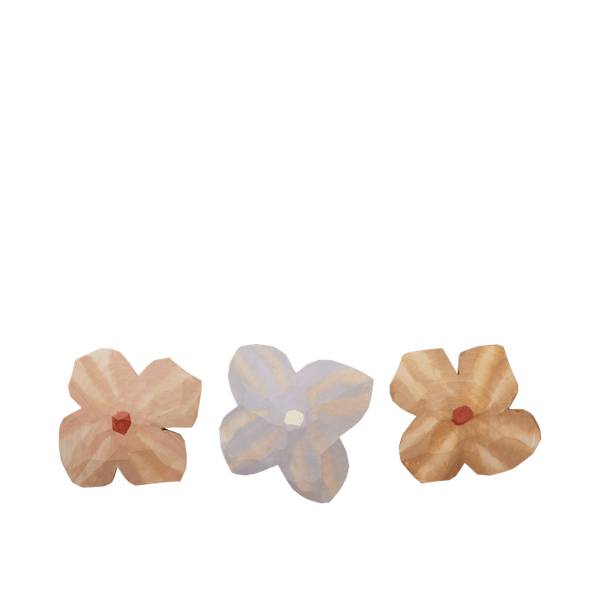 Set of 3 Poetry hand-carved magnets