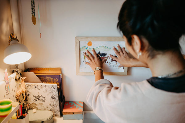 Frame natural spruce