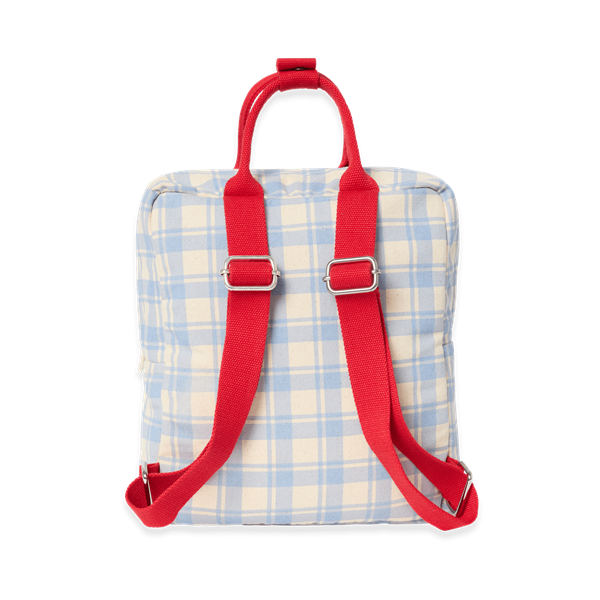 Small Backpack Plaid Sky Blue
