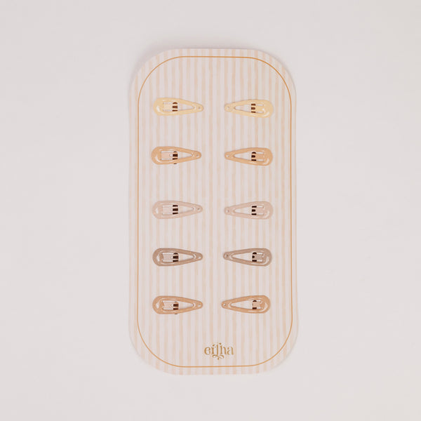 Glitter mini hair clips