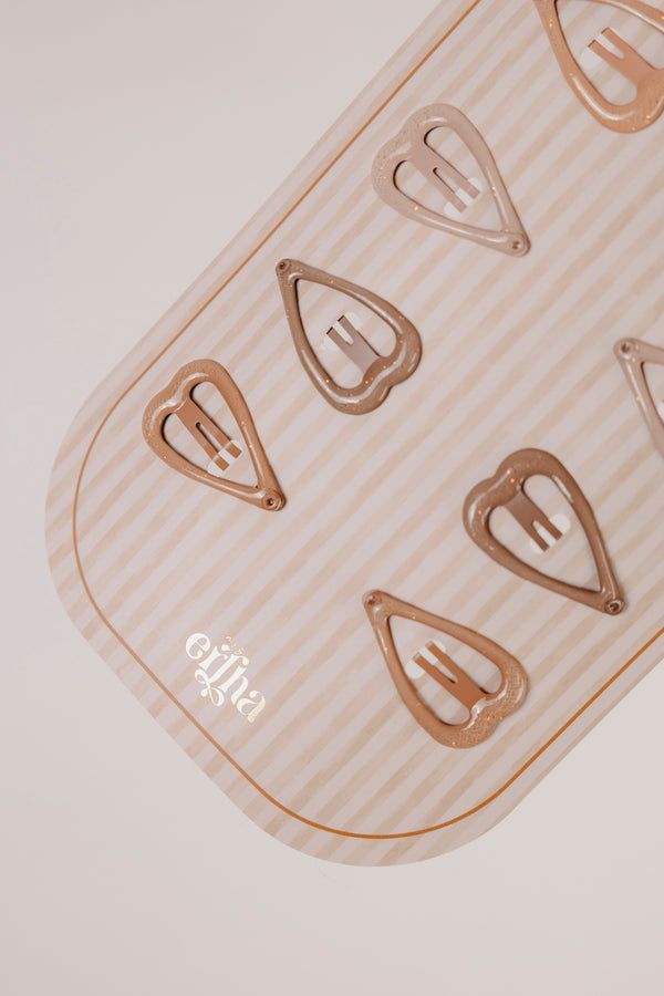 Glitter Sweetheart Hair Clips