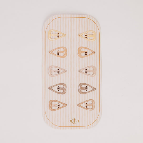 Glitter Sweetheart Hair Clips