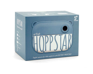 Verpackung der HOPPSTAR Artist Sofortbildkamera in Denim