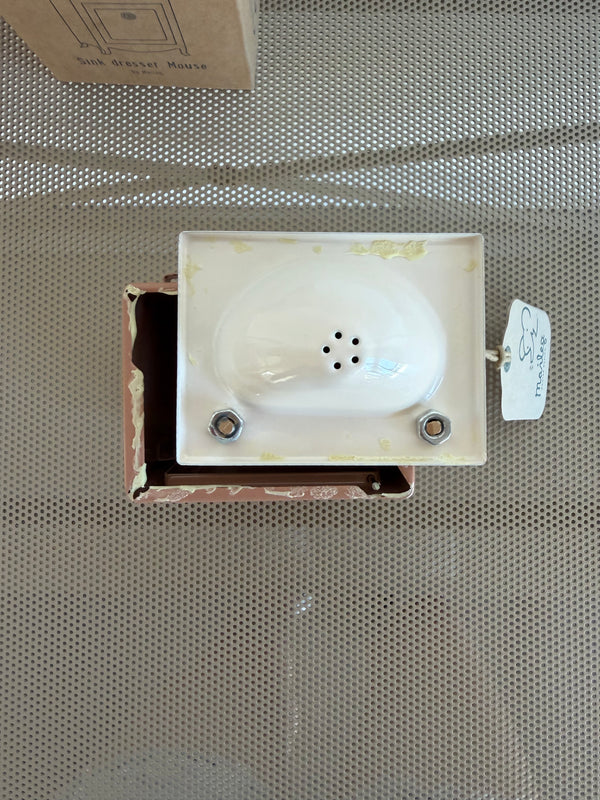 Give a Chance: Waschbecken mit Spiegel Maus Dunkles Powder