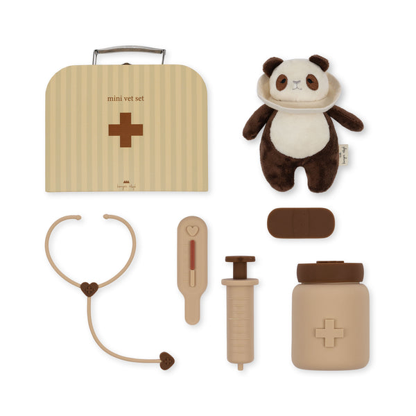 Tierarzt-Set Silikon Panda