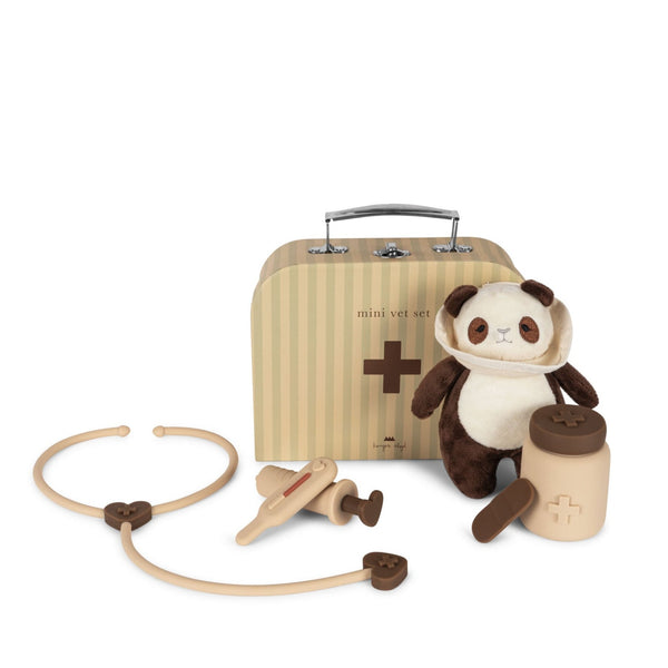 Konges Slojd Tierarzt-Set Silikon Panda | Spielzeuge | Beluga Kids