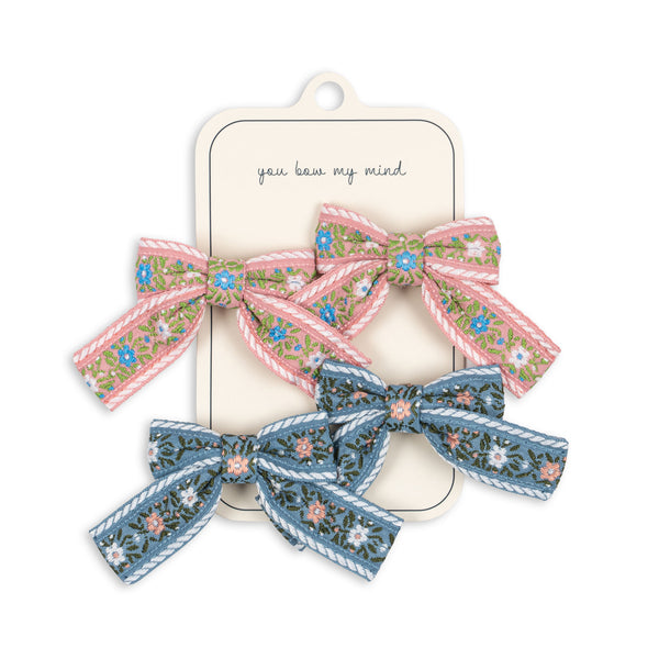 4-Pack Hair Clips Bow Sorbet