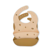 2-pack silicone bib Lemon/Almond