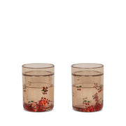 2-pack of glitter drinking cups Cherry