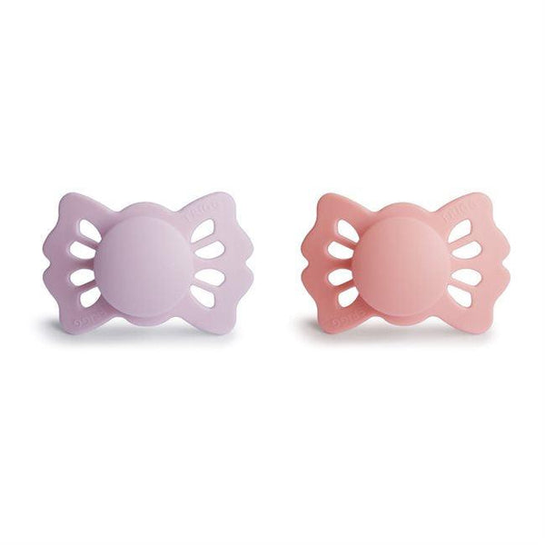 2-Pack Symmetrical Silicone Pacifier Lucky Soft Lilac/Pretty in Peach