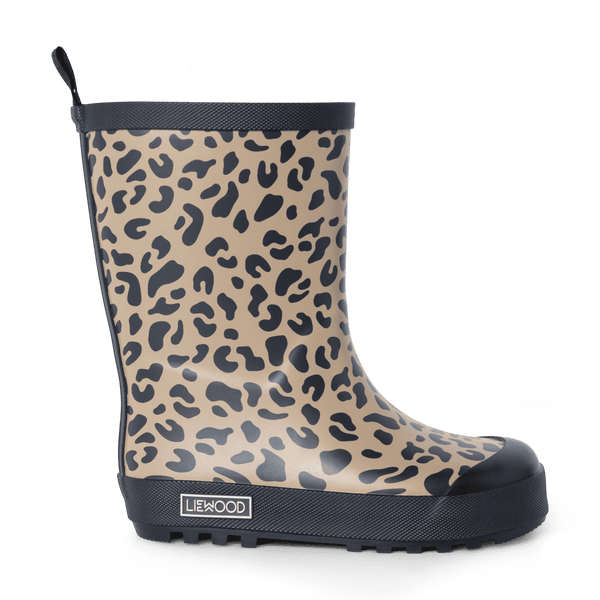 Liewood Mason Thermo-Regenstiefel Mega Leo Oat Mix – Leo-Muster Detail