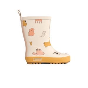 Liewood Mason Thermo-Regenstiefel Cats & Dogs mit Katzen- und Hundemotiv