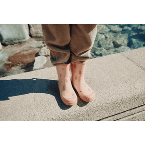 Liewood Mason Thermo-Regenstiefel Wild Child Rosey – getragen