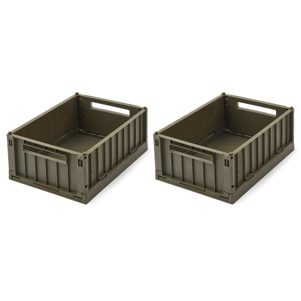 2-Pack Aufbewahrungsbox Weston "S" Army Brown