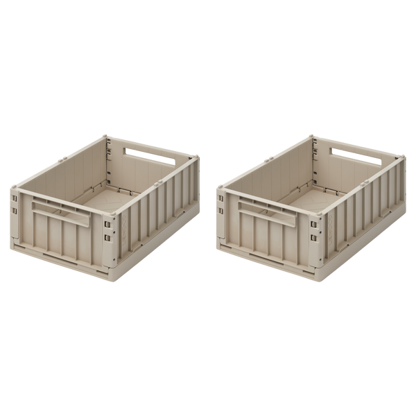 2-Pack Aufbewahrungsbox Weston "M" Sandy