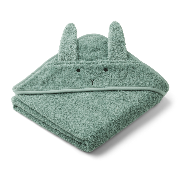 Serviette de bain à capuche Albert Rabbit Menthe poivrée