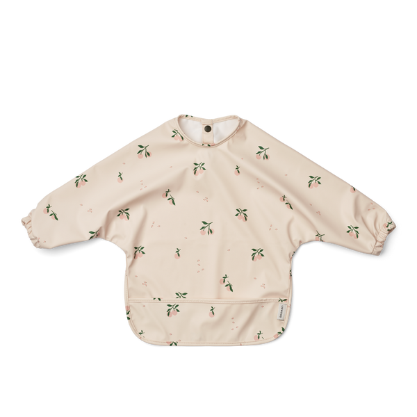 Merle bib with sleeves Peach Sea Shell