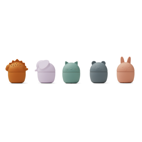 Gaby 5-Pack Bath Toys Multi