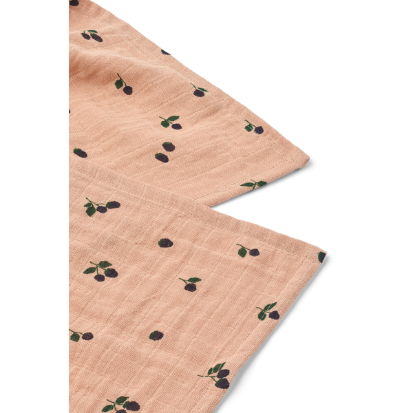 2-pack of muslin cloths Mini Berry / Pale Tuscany