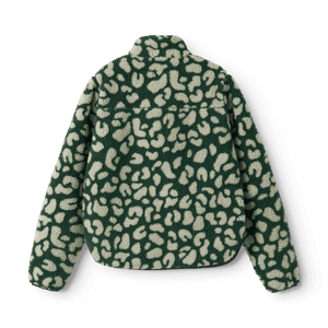 Liewood Nelson Teddyjacke Erwachsene Mega Leo Garden Green – Vorderansicht