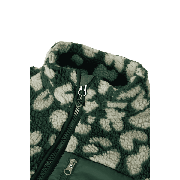 Liewood Nelson Teddyjacke Erwachsene Mega Leo Garden Green – Rückansicht