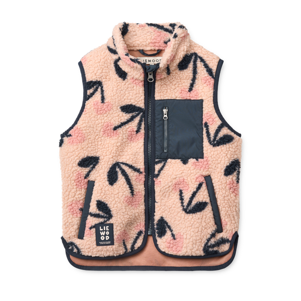 Vada Pile Vest Mega Cherry Heart