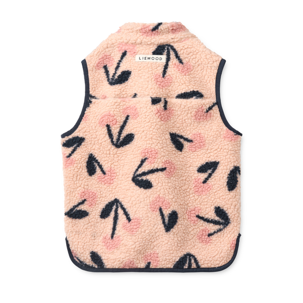 Vada Pile Vest Mega Cherry Heart