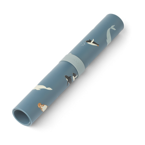 Tischset Jude Arctic Sea von Liewood, flexibles Silikon, schmutzabweisend, ideal für den Tischschutz, Größe 30 x 42 cm.