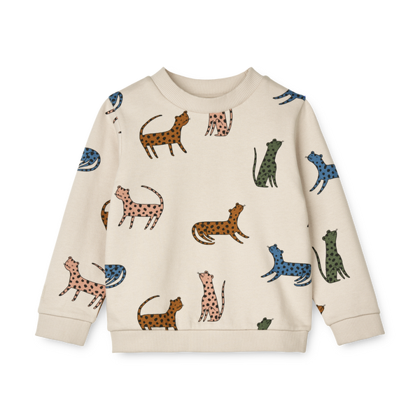 Thora Sweatshirt Leopard Multi Mix