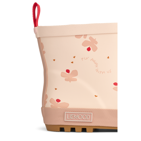Tekla rain boots Mini Butterfly / Apple Blossom 
