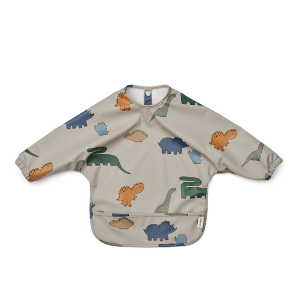 Merle bib with sleeves Dinosaurs