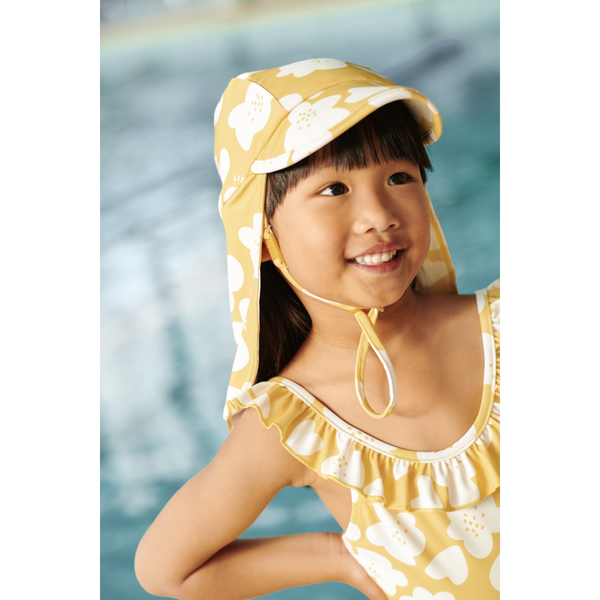 Kallie swim dress Flower / Lemon Yellow 