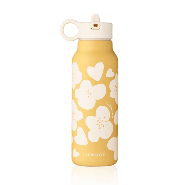 Falk drinking bottle Flower / Lemon Yellow
