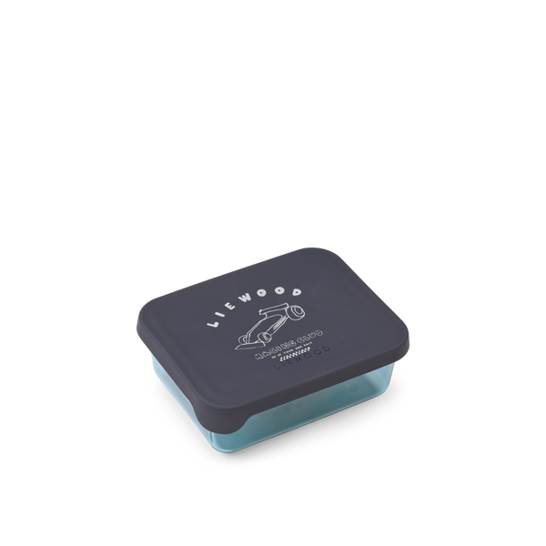 Ako small Tritan snack box Race car / Classic navy