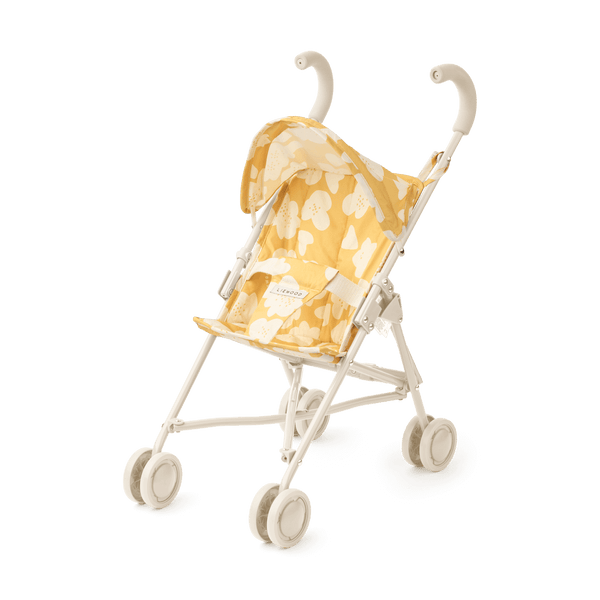 Elsie doll stroller Flower / Lemon Yellow