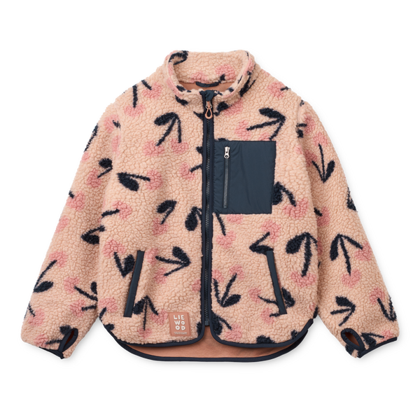 Nolan Pile Jacket Mega Cherry Heart / Rosey