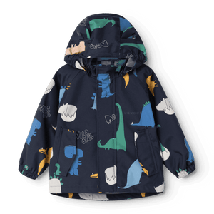 Liewood Manu Regenset Dino Roar Classic Navy – Regenjacke Detailansicht