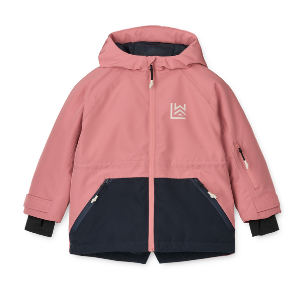Kalle winter jacket Dusty Rose / Navy