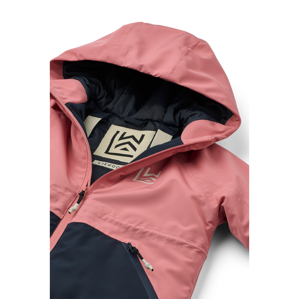 Kalle winter jacket Dusty Rose / Navy