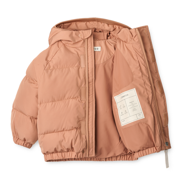 Adelina winter jacket with ears Tuscany Rose