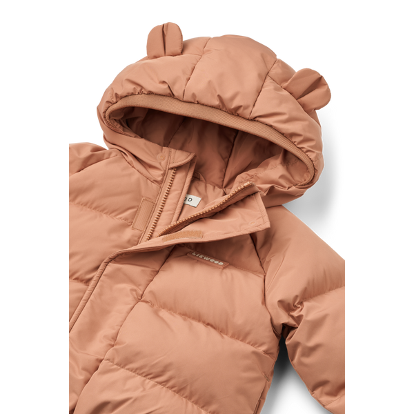 Adelina winter jacket with ears Tuscany Rose