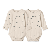 2-Pack Yanni Baby Bodysuit Mini Whale