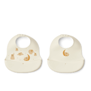 2-Pack Ember Silicone Bibs Elephant