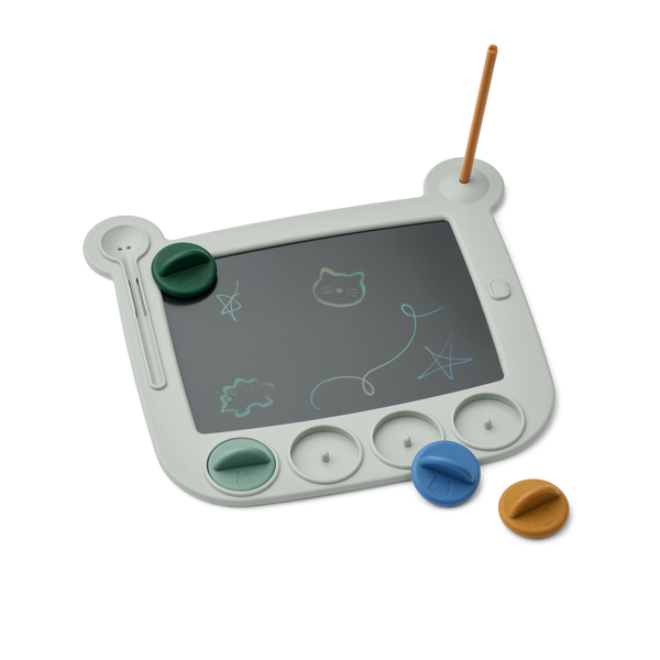 Venzora Magic Drawing Board with Stamps Dove Blue